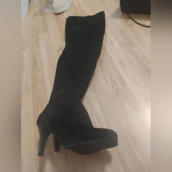Worthington Black Over the Knee Boots - Picture 1 of 5